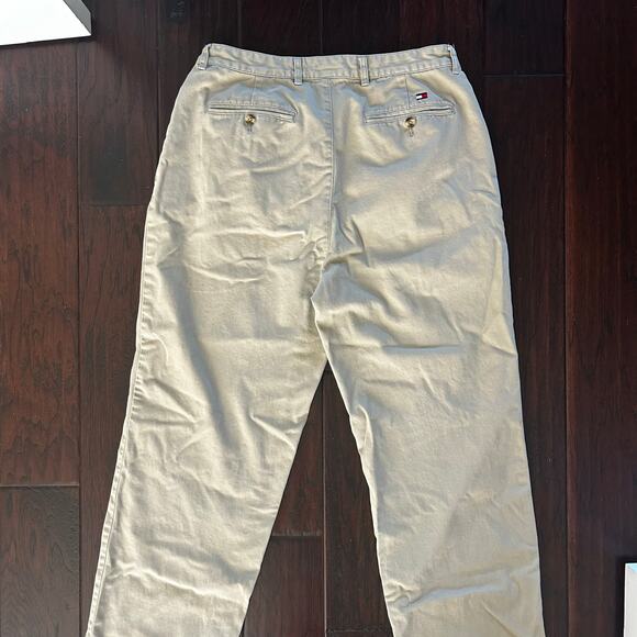 Men's 2003 Tommy Hilfiger Pleated Front Khaki Pants Preppy Old Money Classic - Picture 7 of 12